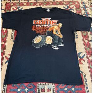 Vintage XL THE GAME Shirt 2005 The Documentary Tour Tee RAP tee album Front Back
